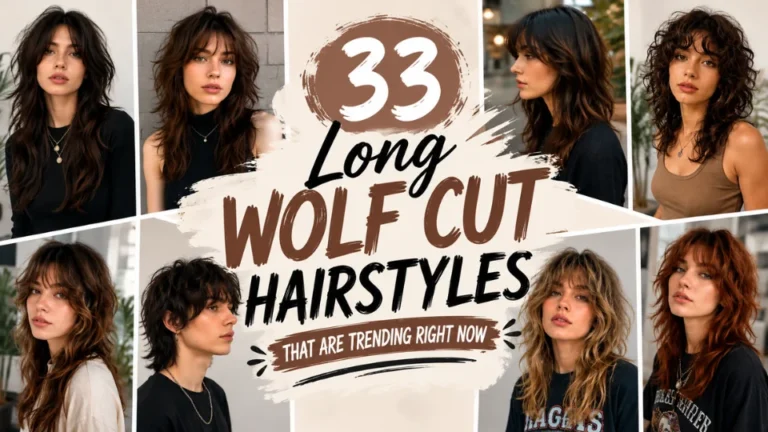long wolf cut hairstyles featuring trendy layered looks for women and men