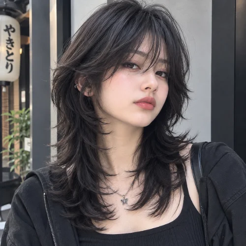 Wolf Cut Hairstyle Japanese