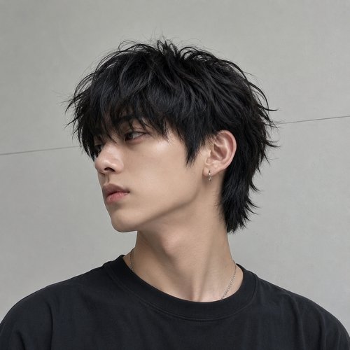 Korean wolf cut hair short aesthetic