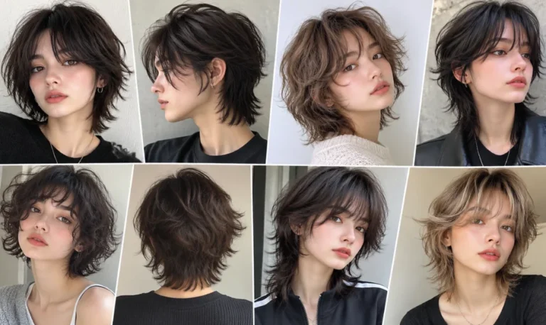 Wolf cut hair short aesthetic styles with layered short hair
